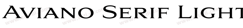 Aviano Serif Light字体转换